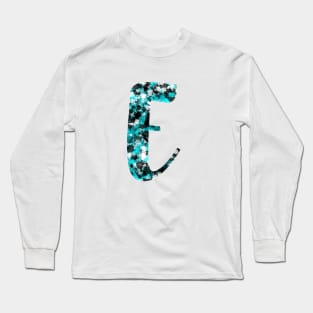 Paint Splash Letter E Long Sleeve T-Shirt